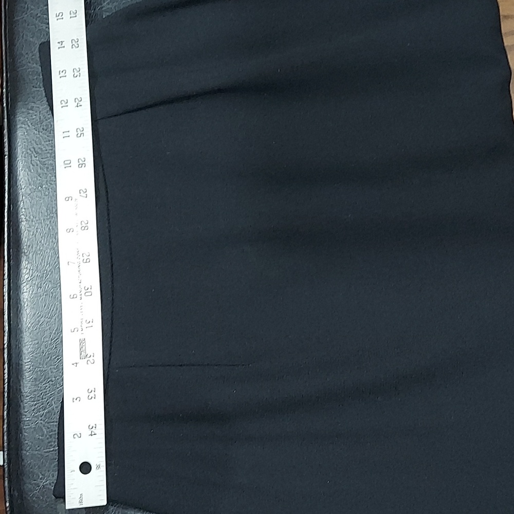 Vintage Anne Klein black skirt made in usa 100% wool ILGWU union made sz 12 - Picture 3 of 8